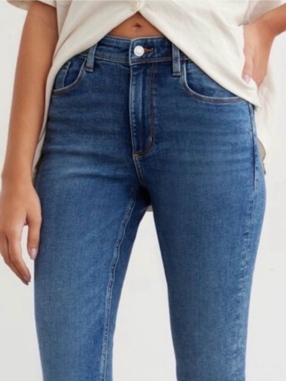 Dynamite Kate High-Rise Skinny Jeans in Medium Blue
